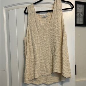 Madewell Tan Ribbed Sleeveless Tank Top